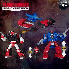 Transformers Toys Generations War for Cybertron Deluxe WFC-S26 Autobot Alphastrike Counterforce 3-Pack - Final Strike Figure Series: Part 1