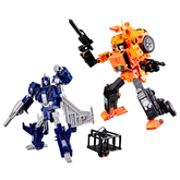 Transformers Age of the Primes Wreck 'n Doom Collection Autobot Sandstorm vs Slugslinger