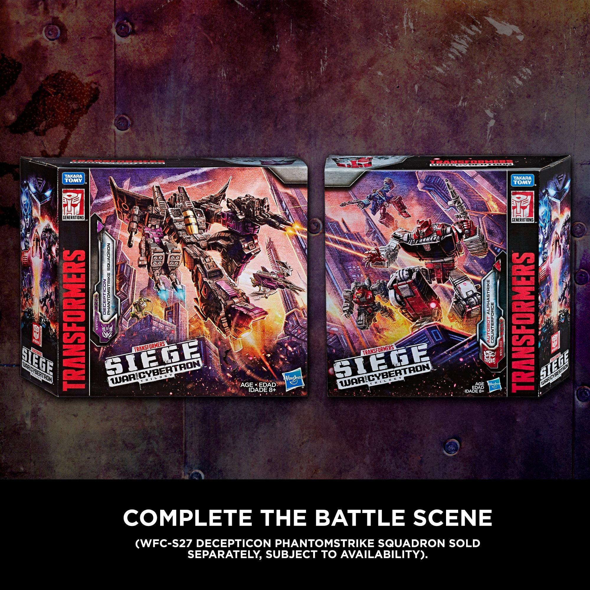 Transformers Toys Generations War for Cybertron Deluxe WFC-S26 Autobot Alphastrike Counterforce 3-Pack - Final Strike Figure Series: Part 1
