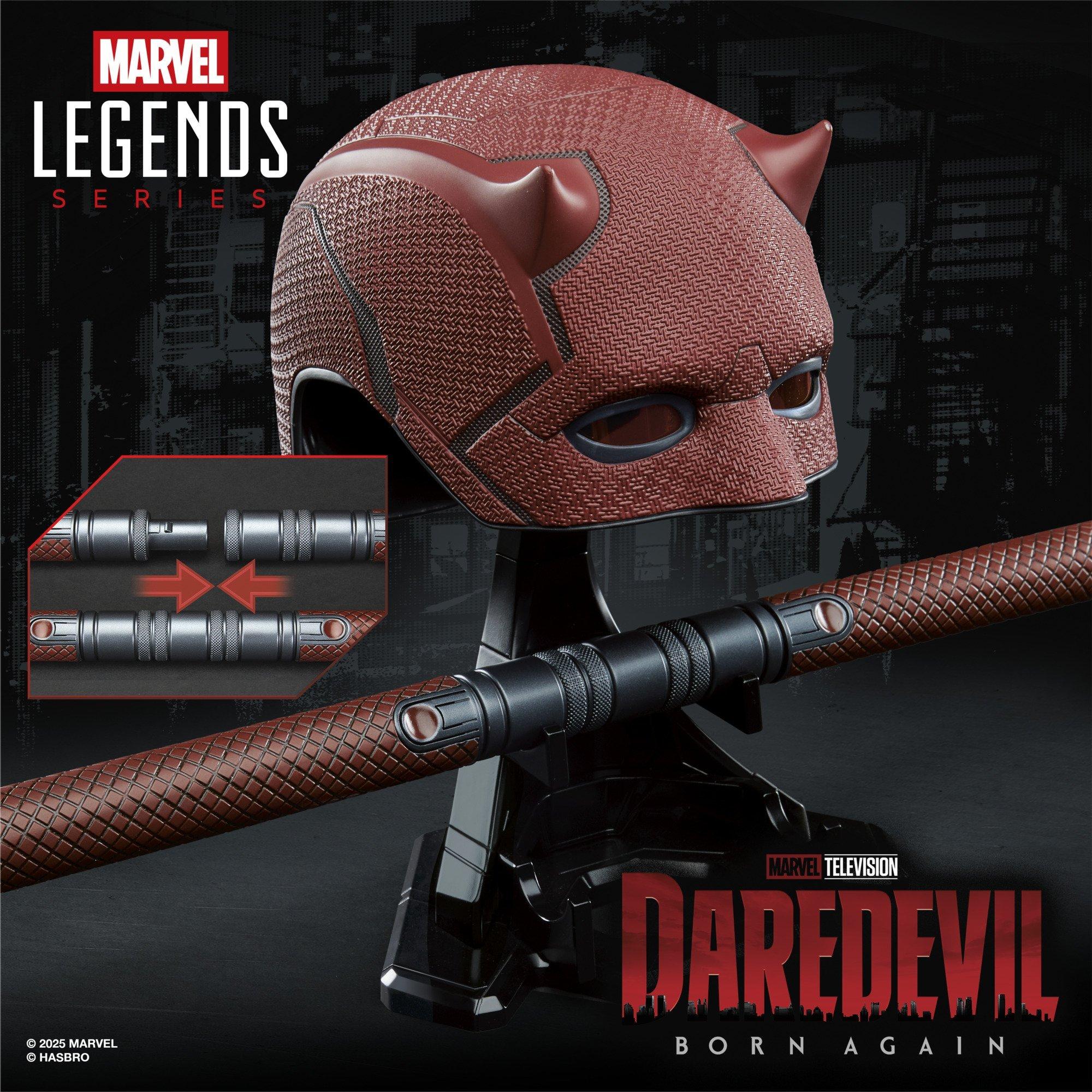 Marvel Legends Series Daredevil: Born Again Premium Roleplay Mask and Billy Club